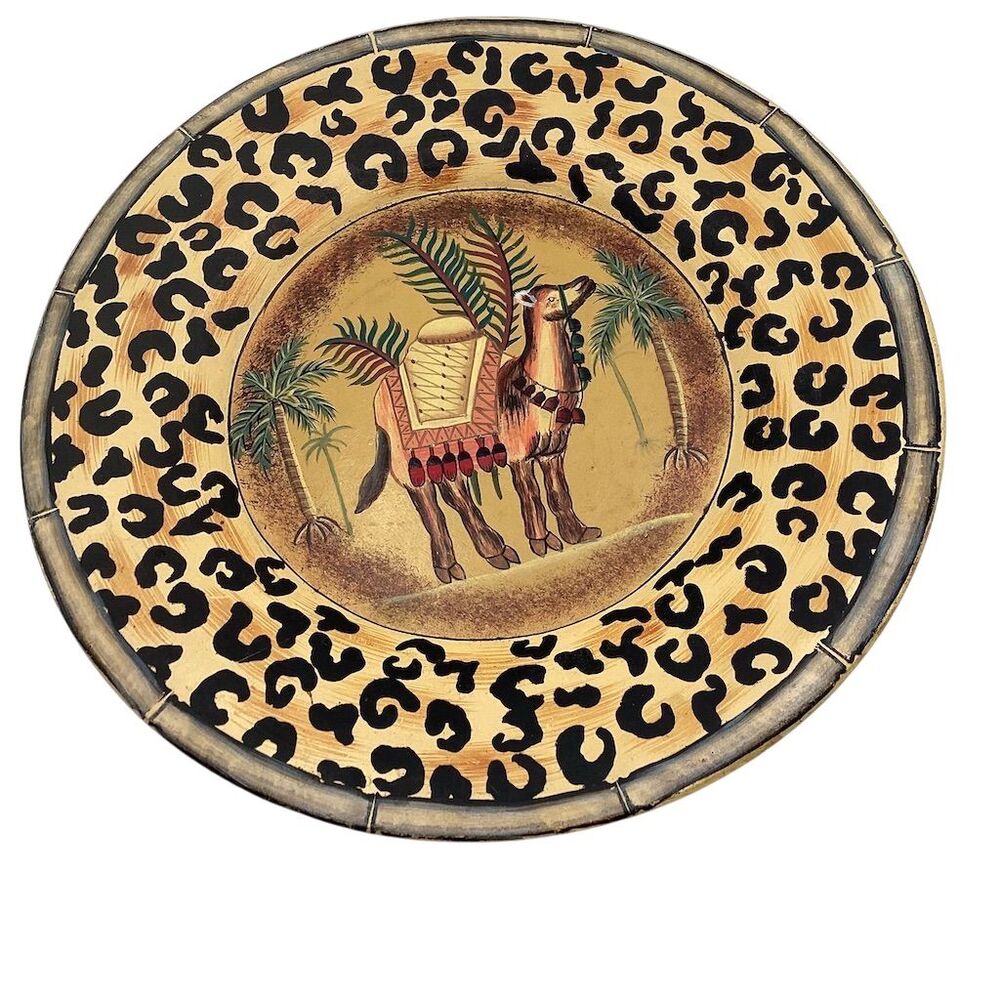 Animal Leopard Print Decorative Plate 10" Multicolor